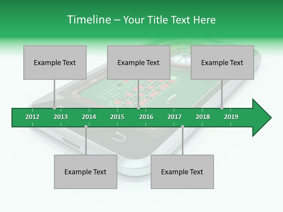 Illustration Gambler White Background PowerPoint Template
