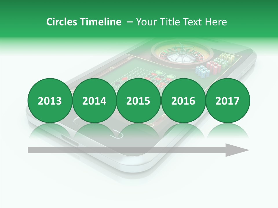 Illustration Gambler White Background PowerPoint Template