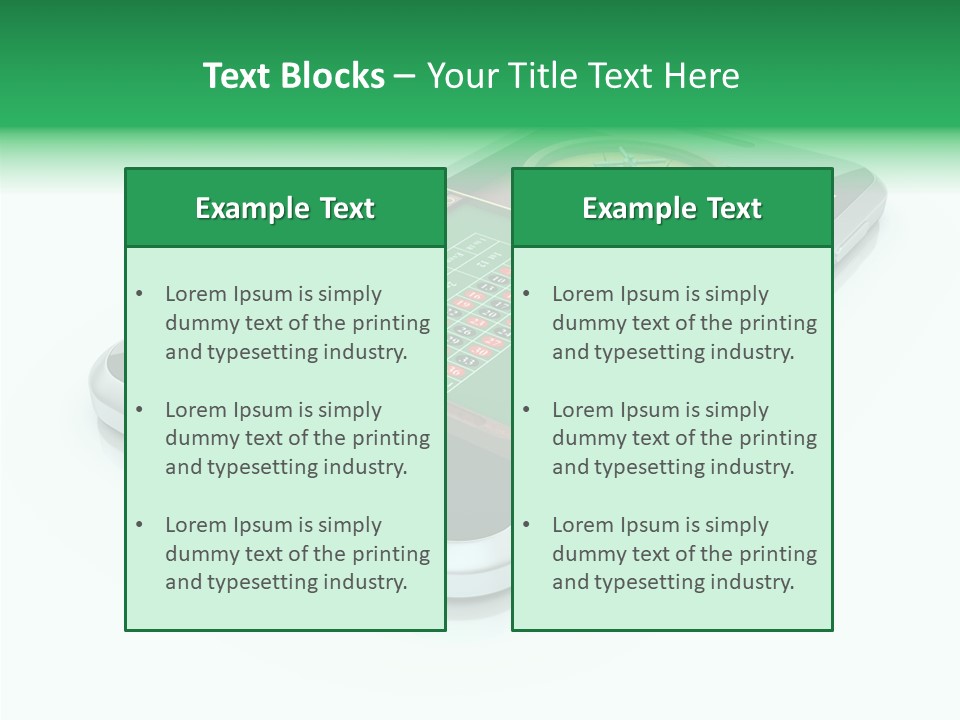 Illustration Gambler White Background PowerPoint Template