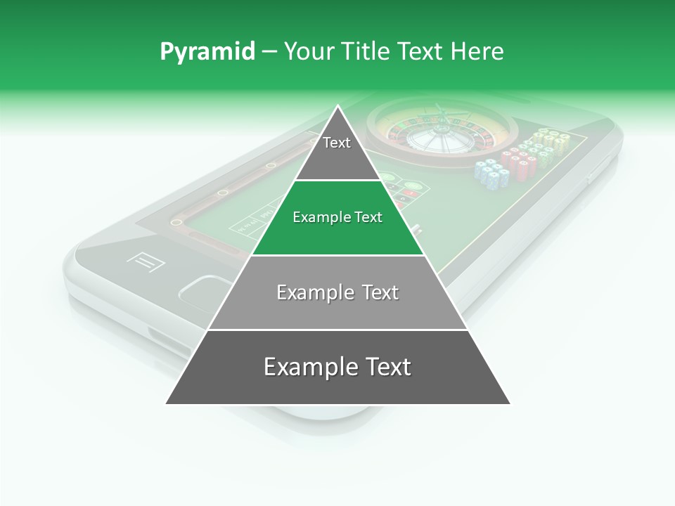 Illustration Gambler White Background PowerPoint Template