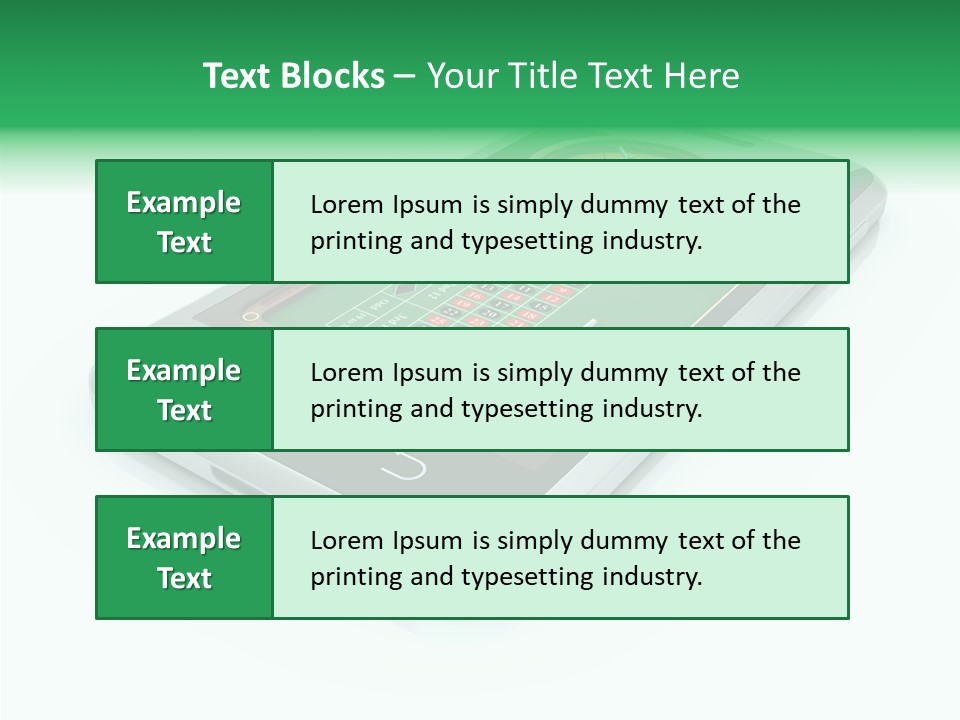 Illustration Gambler White Background PowerPoint Template