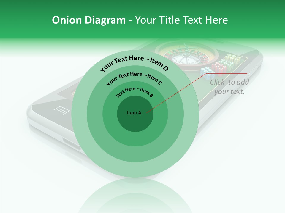 Illustration Gambler White Background PowerPoint Template