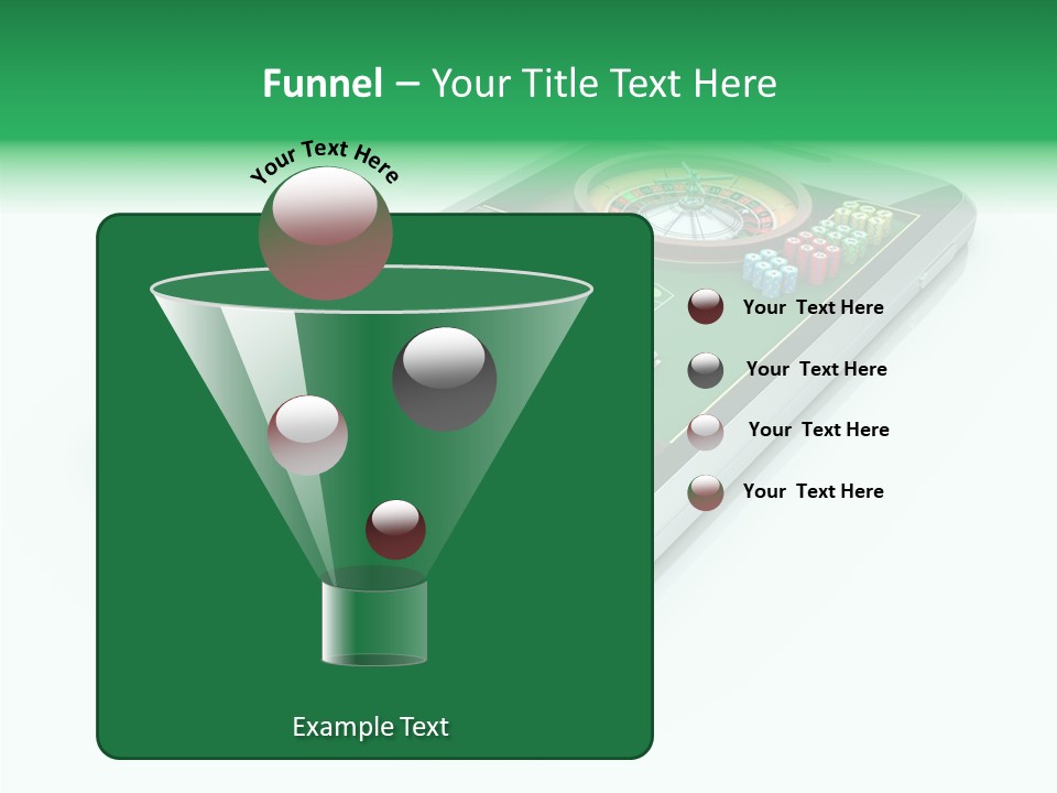 Illustration Gambler White Background PowerPoint Template