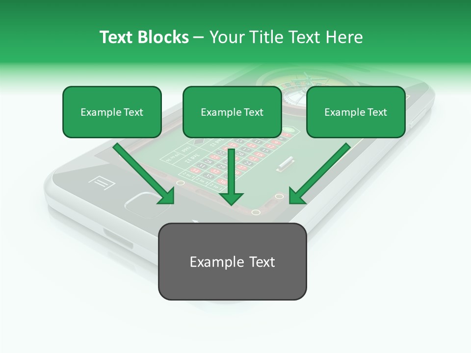 Illustration Gambler White Background PowerPoint Template
