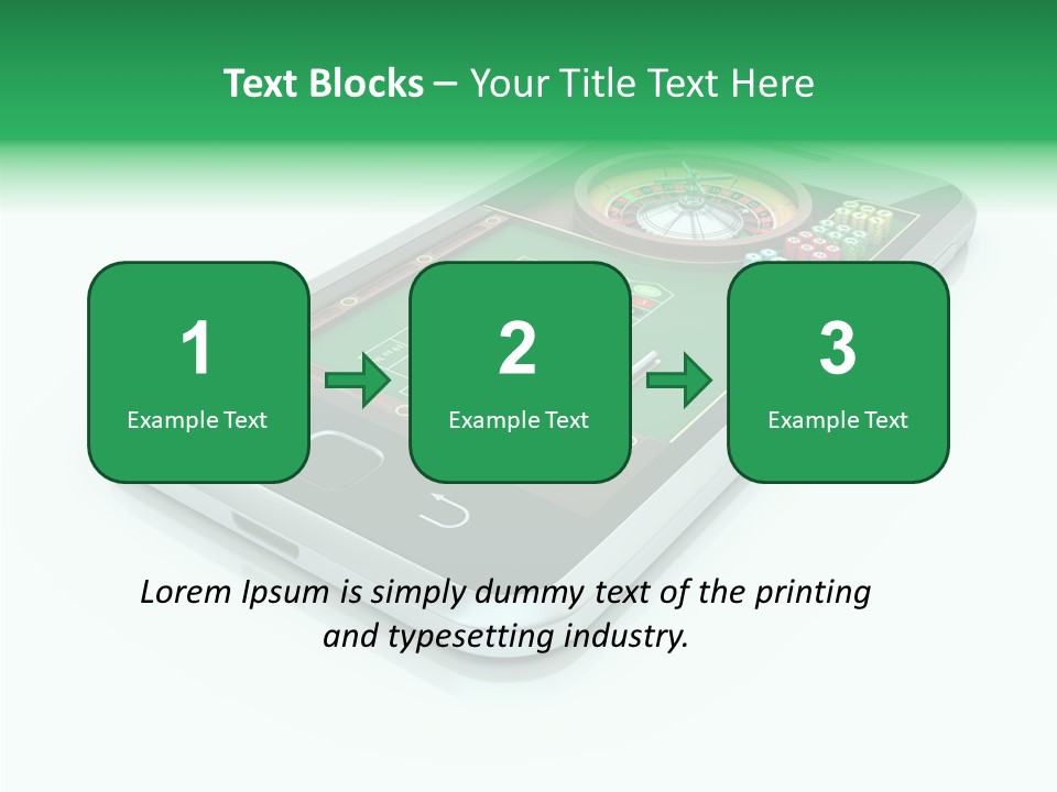 Illustration Gambler White Background PowerPoint Template