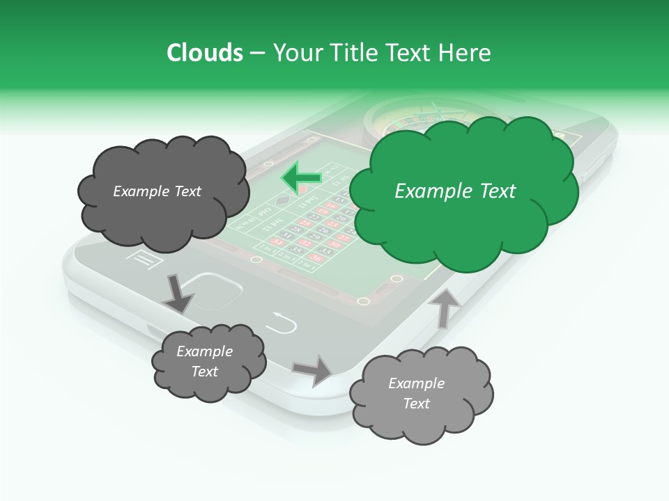 Illustration Gambler White Background PowerPoint Template