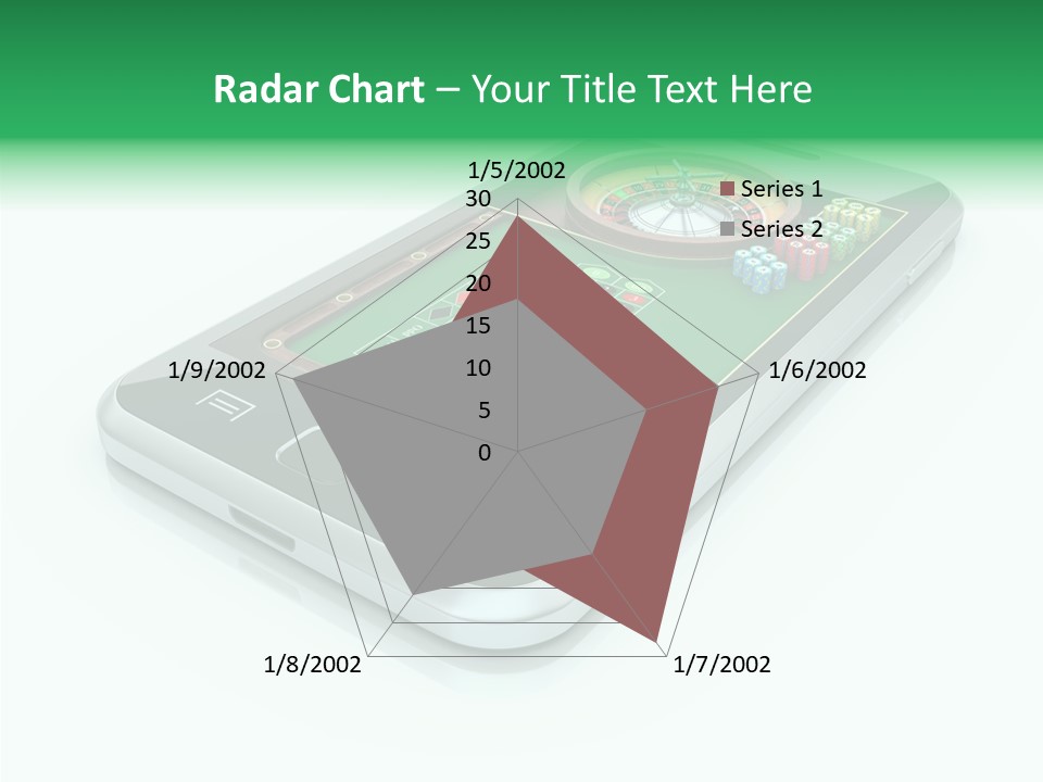 Illustration Gambler White Background PowerPoint Template