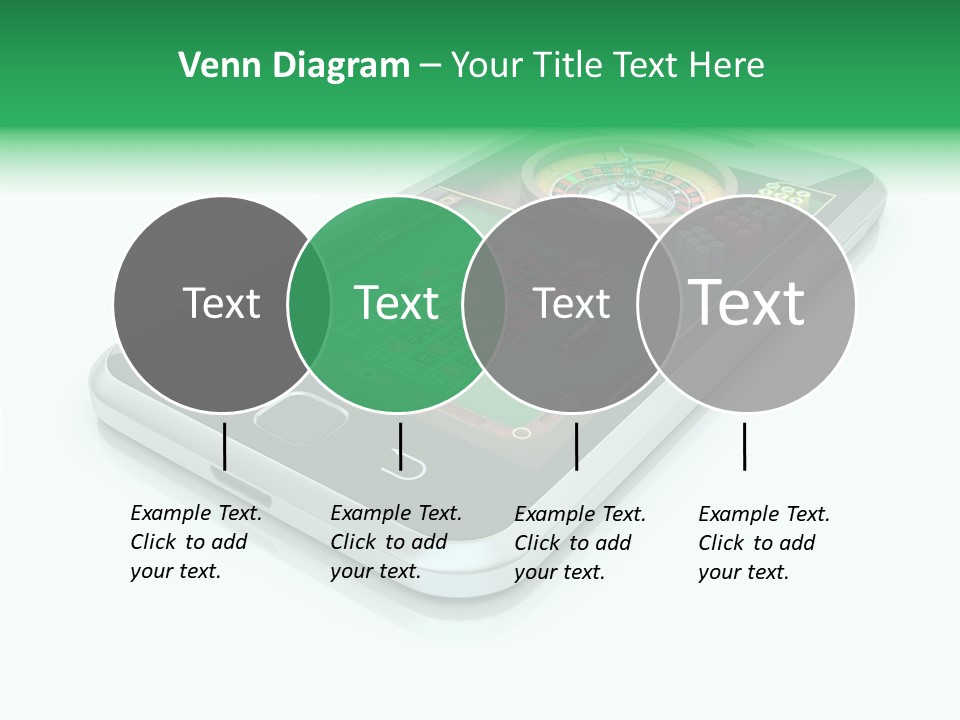 Illustration Gambler White Background PowerPoint Template
