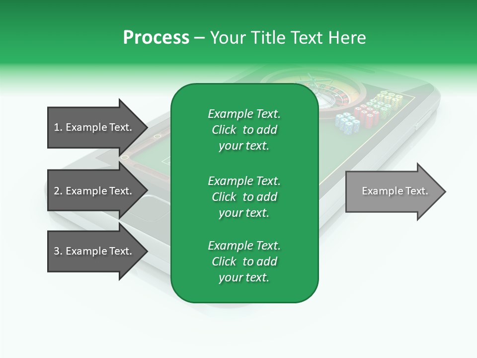 Illustration Gambler White Background PowerPoint Template