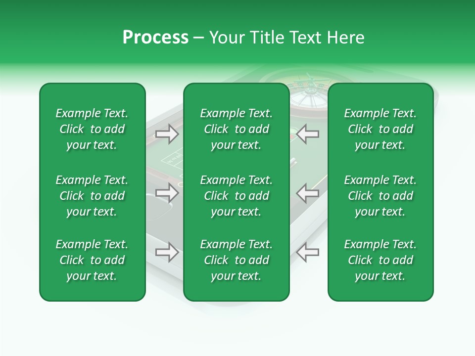 Illustration Gambler White Background PowerPoint Template