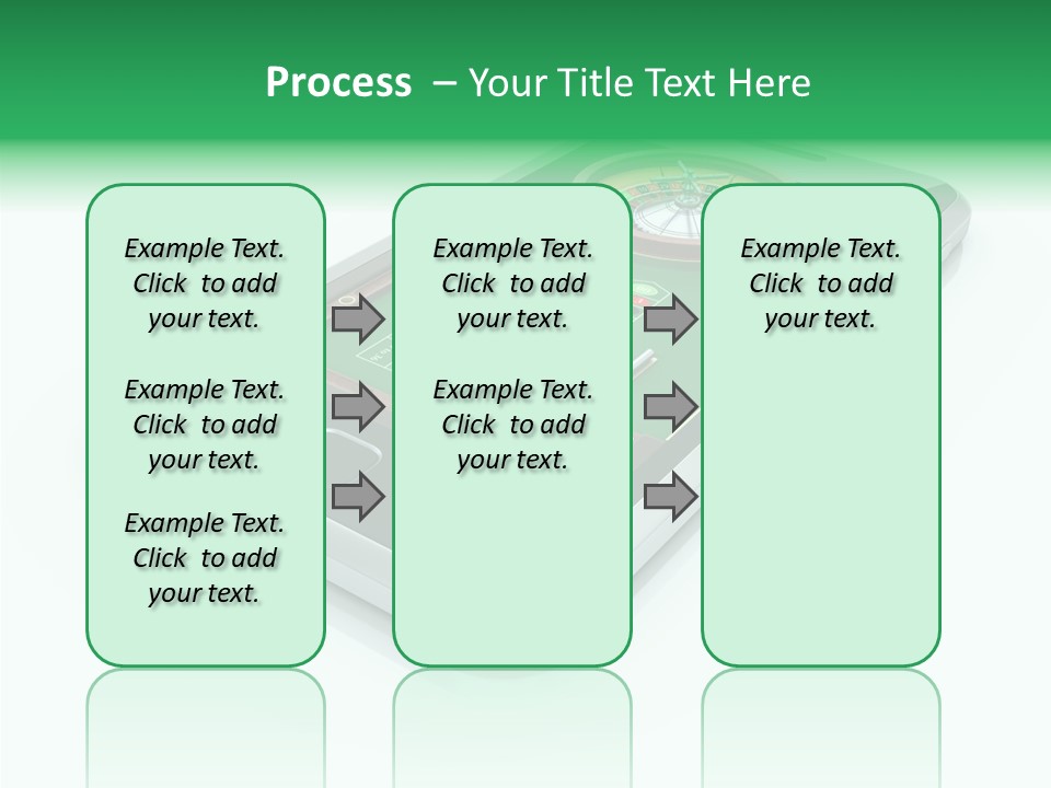 Illustration Gambler White Background PowerPoint Template