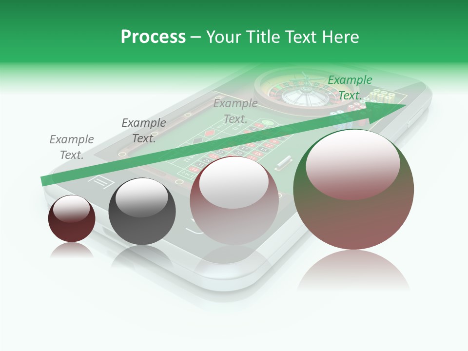 Illustration Gambler White Background PowerPoint Template