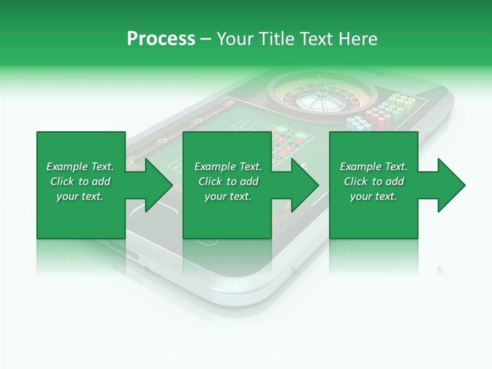 Illustration Gambler White Background PowerPoint Template