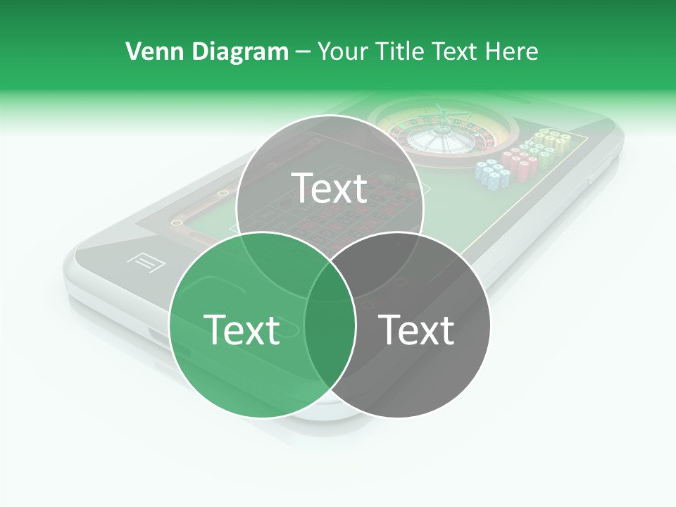 Illustration Gambler White Background PowerPoint Template