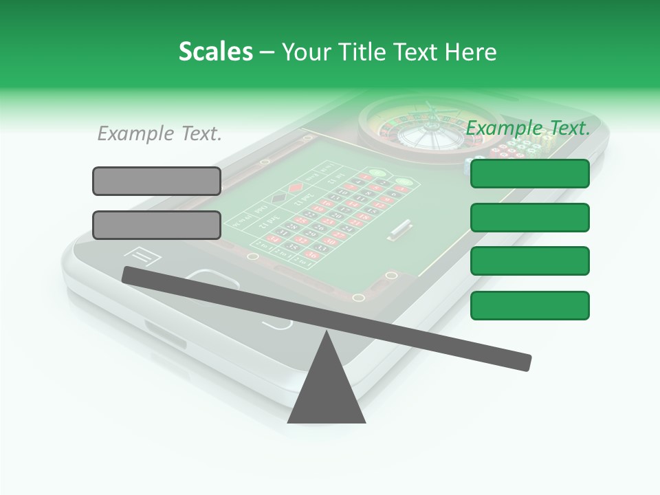 Illustration Gambler White Background PowerPoint Template