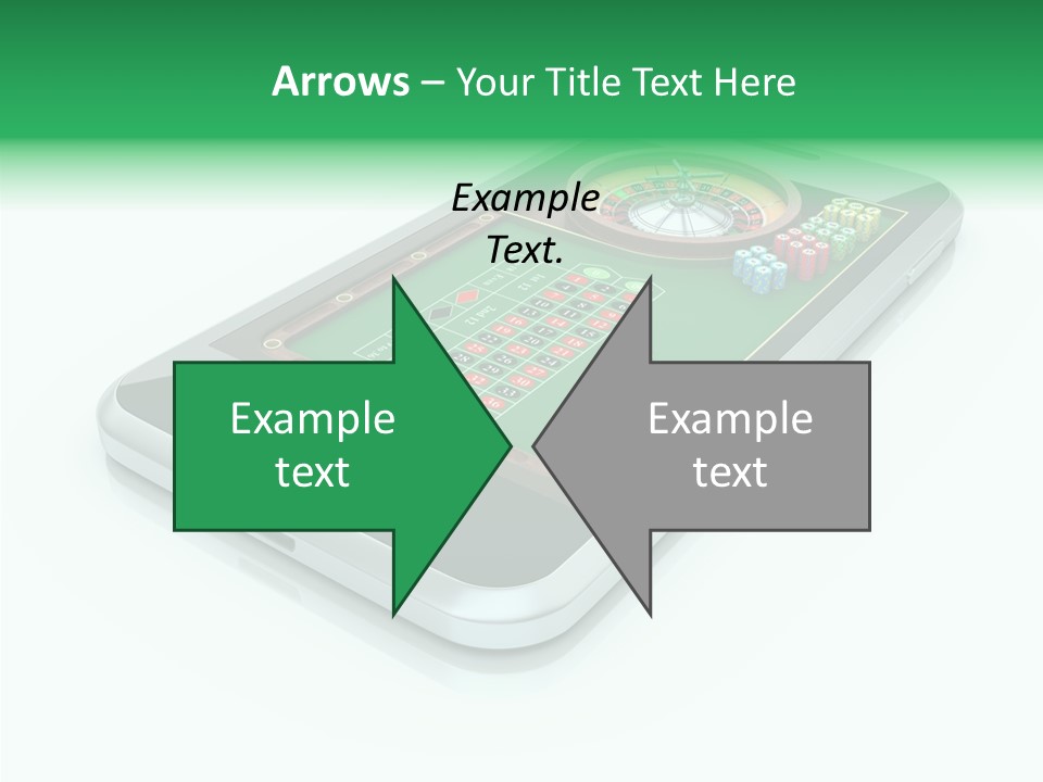 Illustration Gambler White Background PowerPoint Template