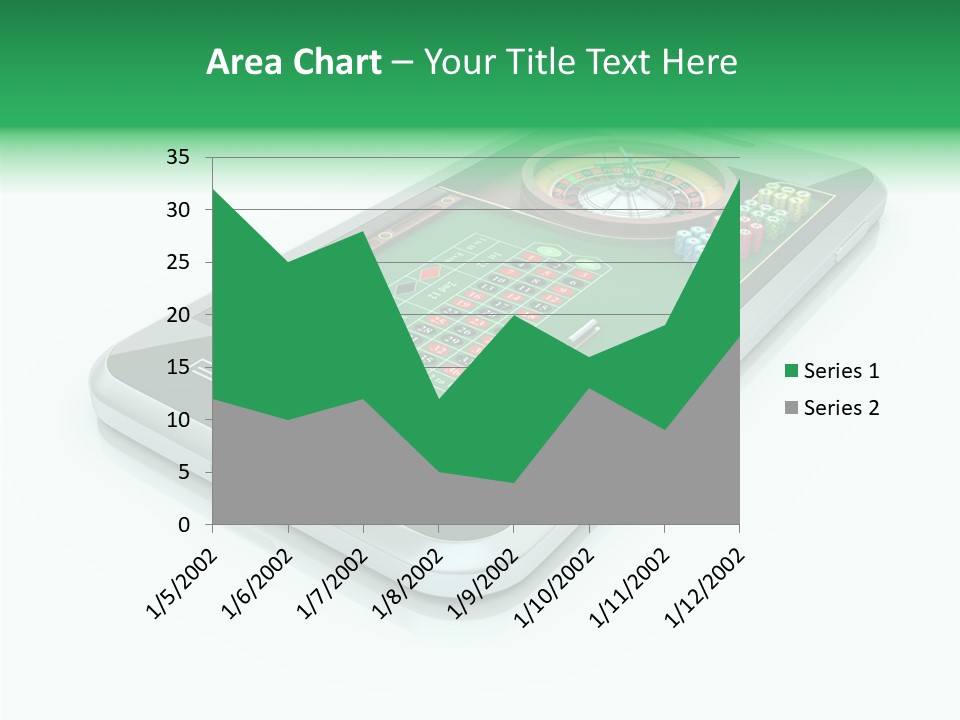 Illustration Gambler White Background PowerPoint Template