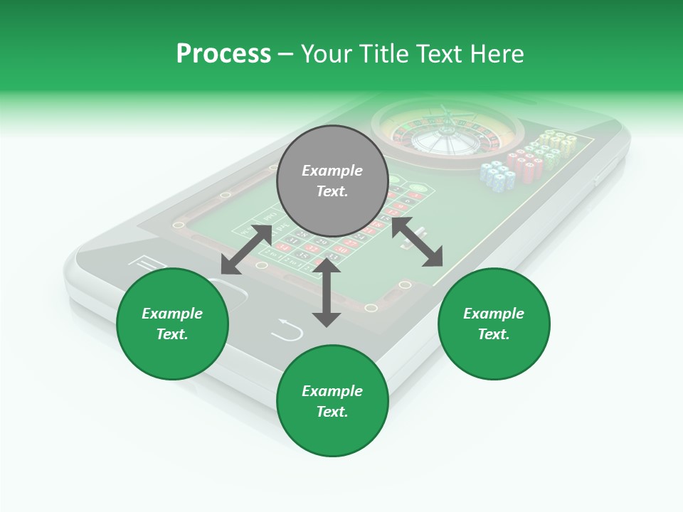 Illustration Gambler White Background PowerPoint Template