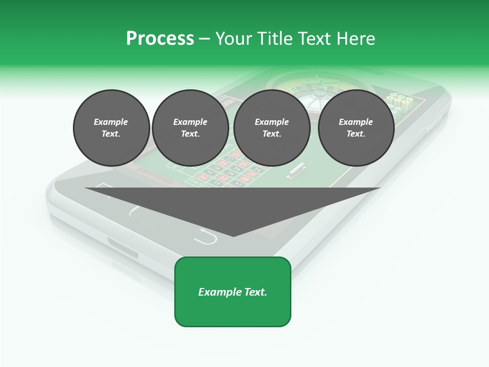 Illustration Gambler White Background PowerPoint Template