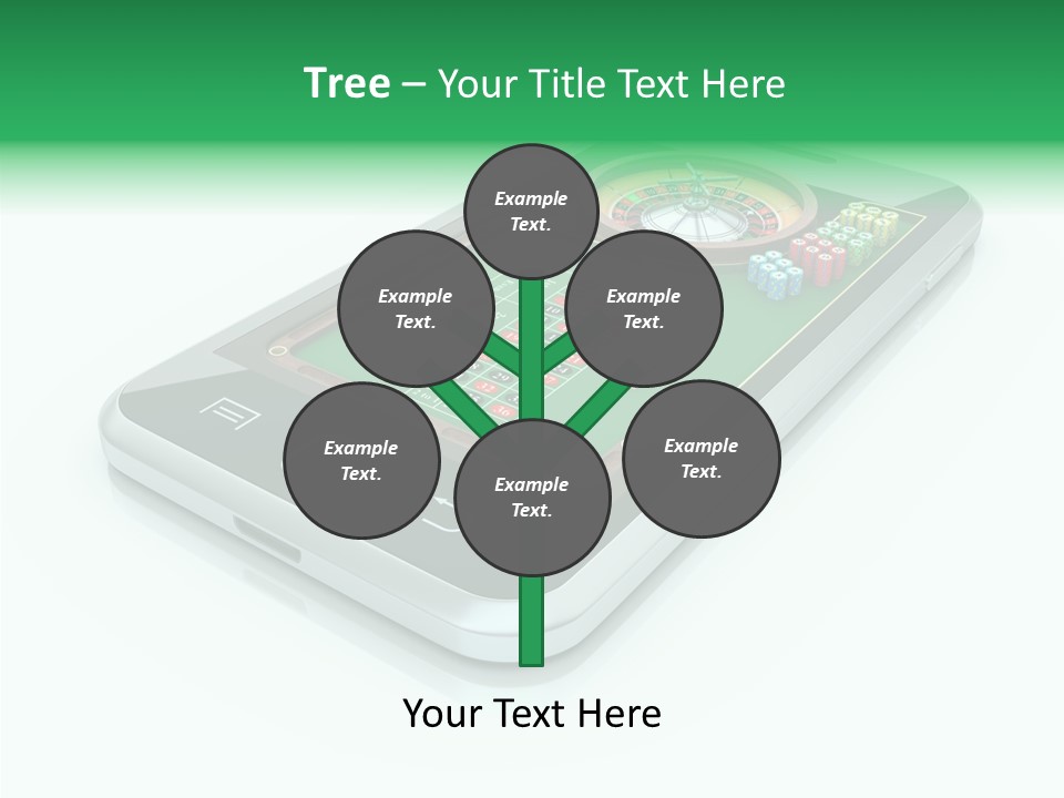 Illustration Gambler White Background PowerPoint Template