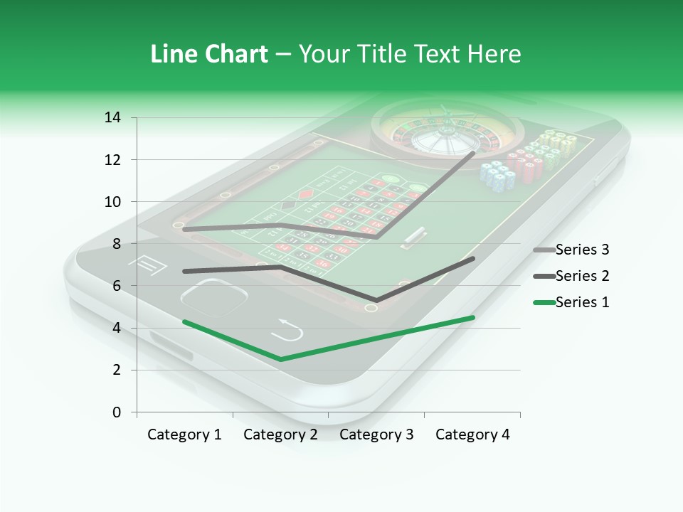 Illustration Gambler White Background PowerPoint Template