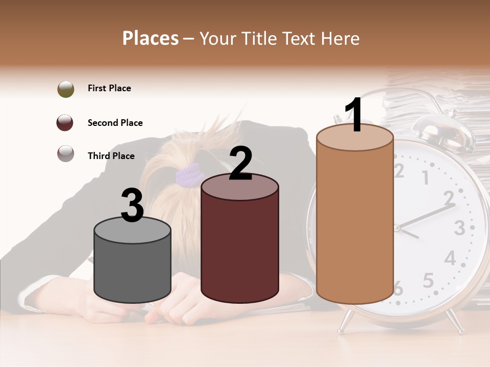 Work Late Person PowerPoint Template