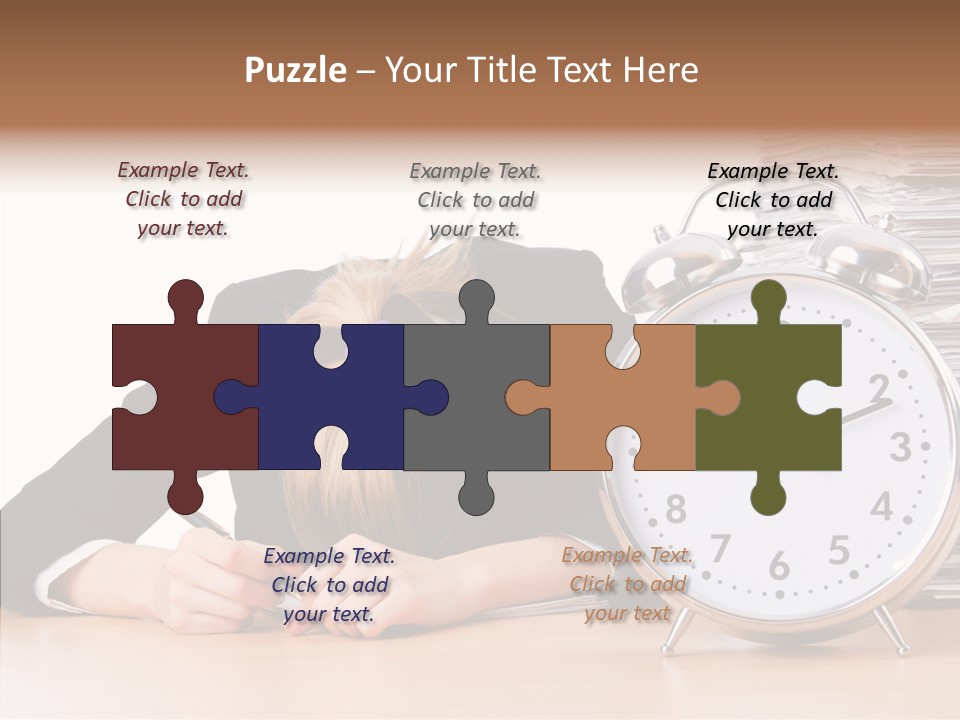 Work Late Person PowerPoint Template