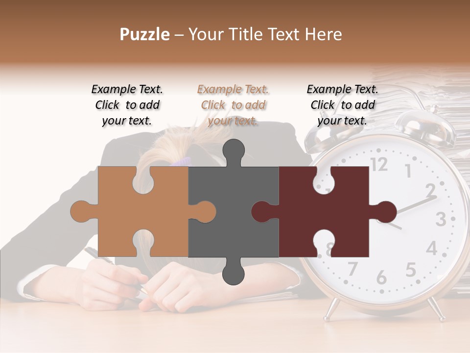 Work Late Person PowerPoint Template