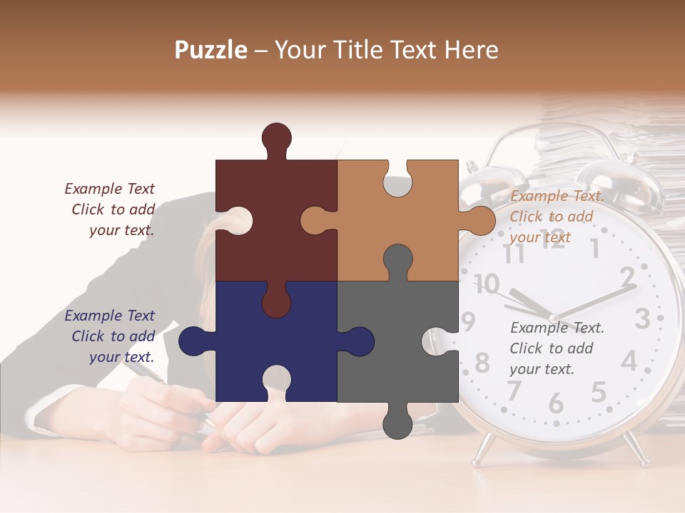 Work Late Person PowerPoint Template