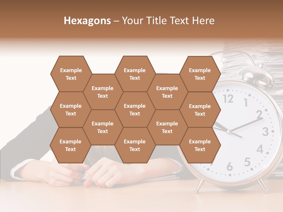 Work Late Person PowerPoint Template