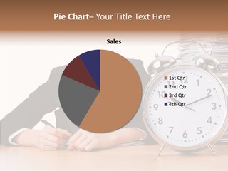 Work Late Person PowerPoint Template