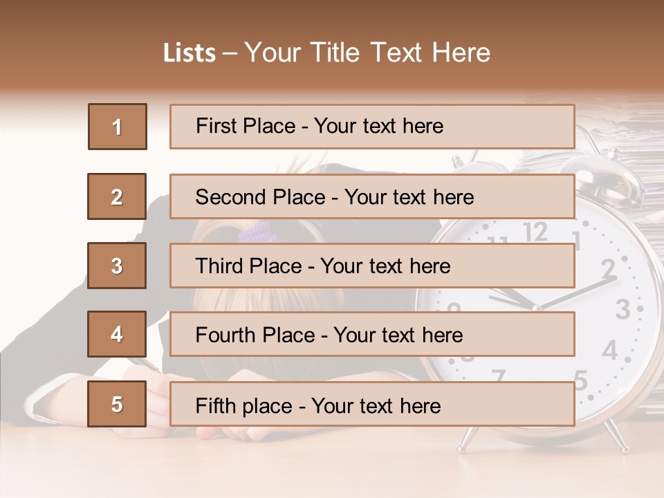 Work Late Person PowerPoint Template
