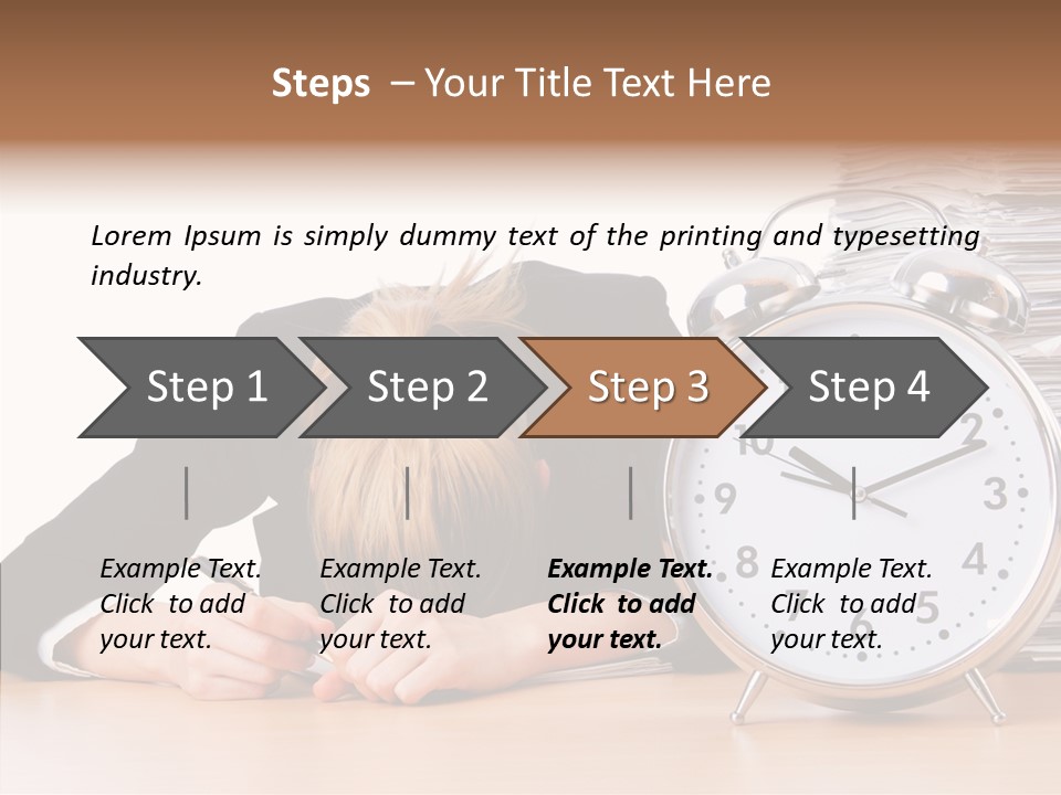 Work Late Person PowerPoint Template