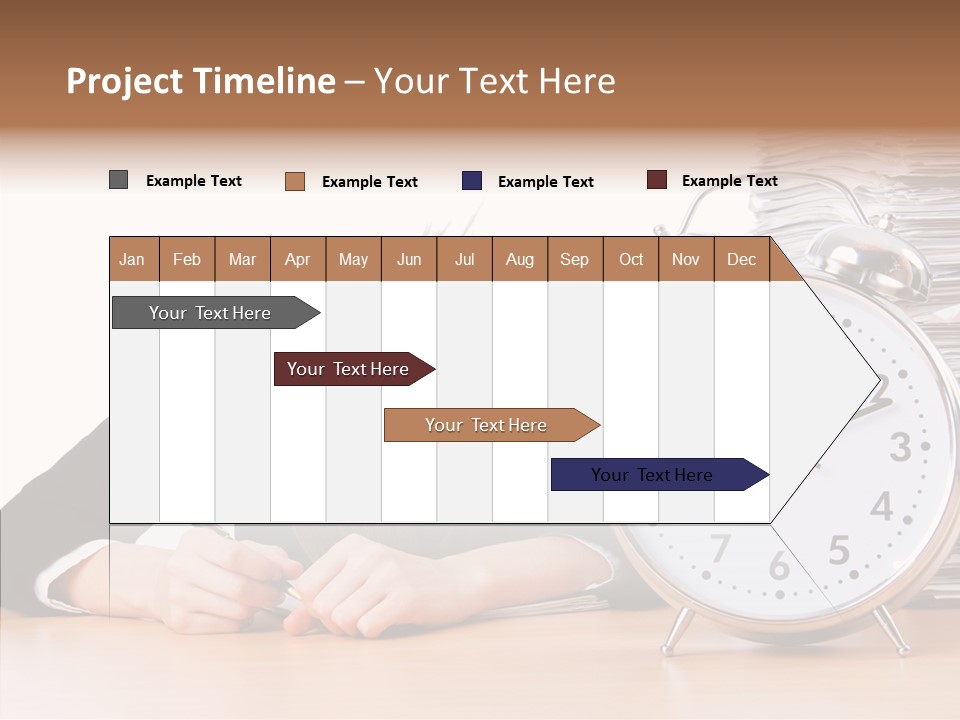 Work Late Person PowerPoint Template