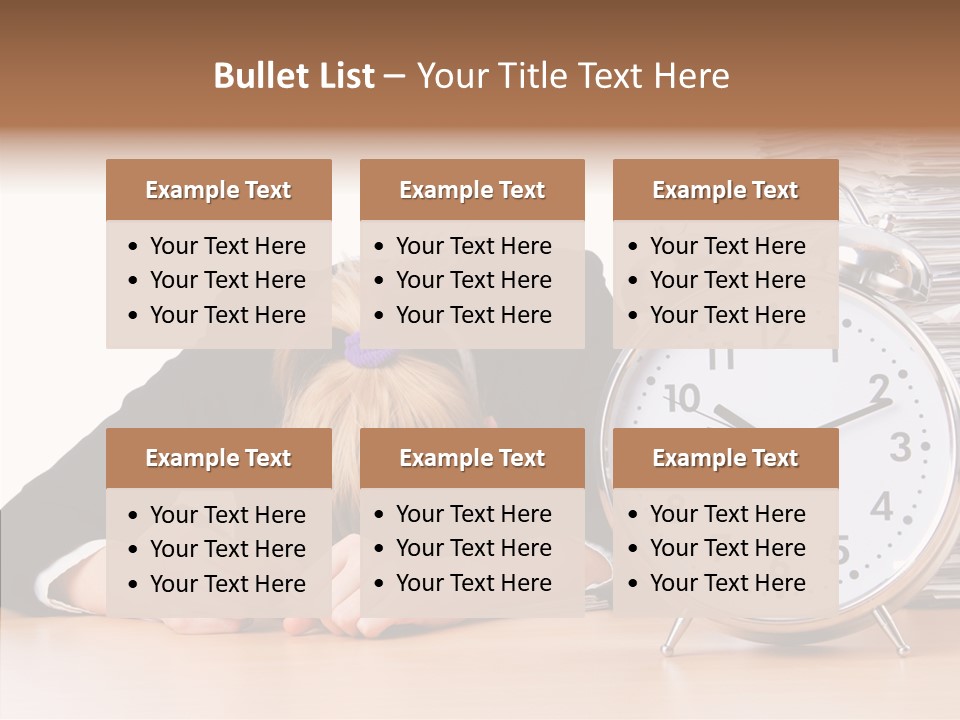Work Late Person PowerPoint Template