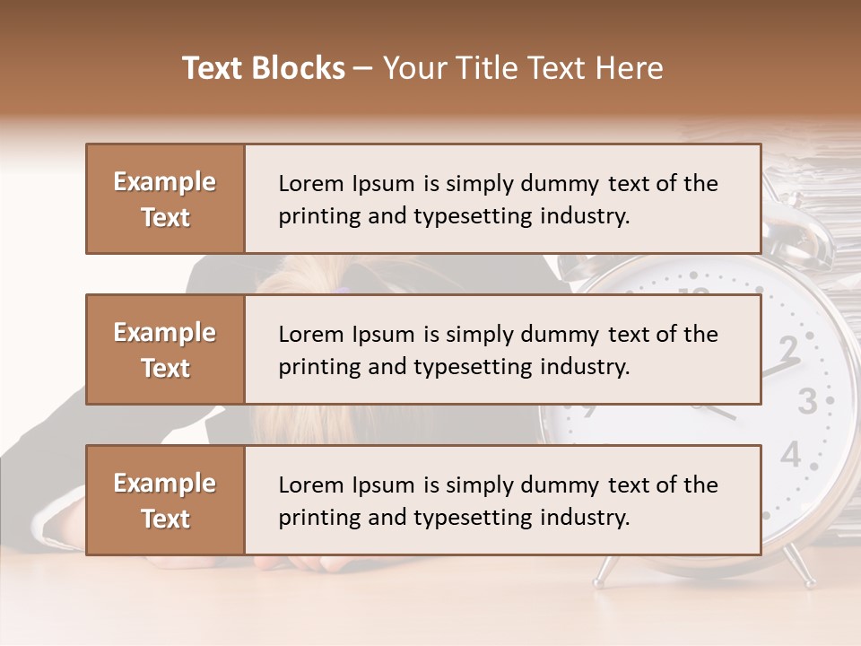 Work Late Person PowerPoint Template