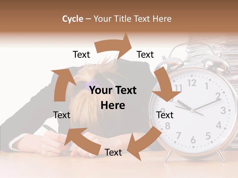 Work Late Person PowerPoint Template
