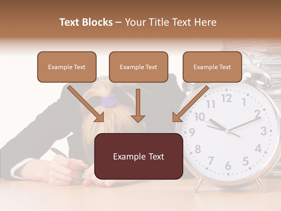 Work Late Person PowerPoint Template