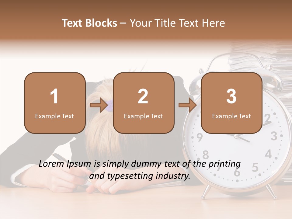Work Late Person PowerPoint Template
