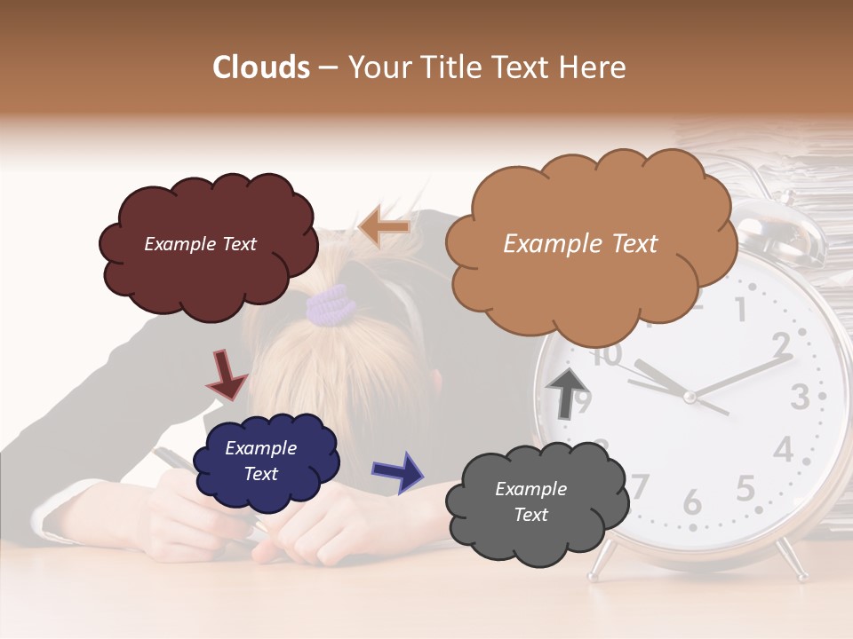 Work Late Person PowerPoint Template