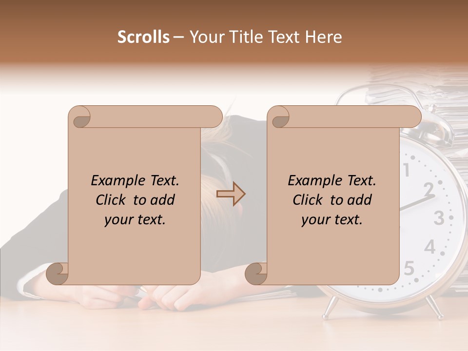 Work Late Person PowerPoint Template