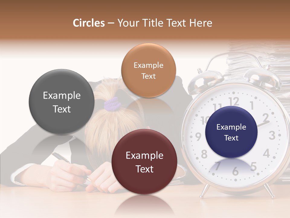 Work Late Person PowerPoint Template