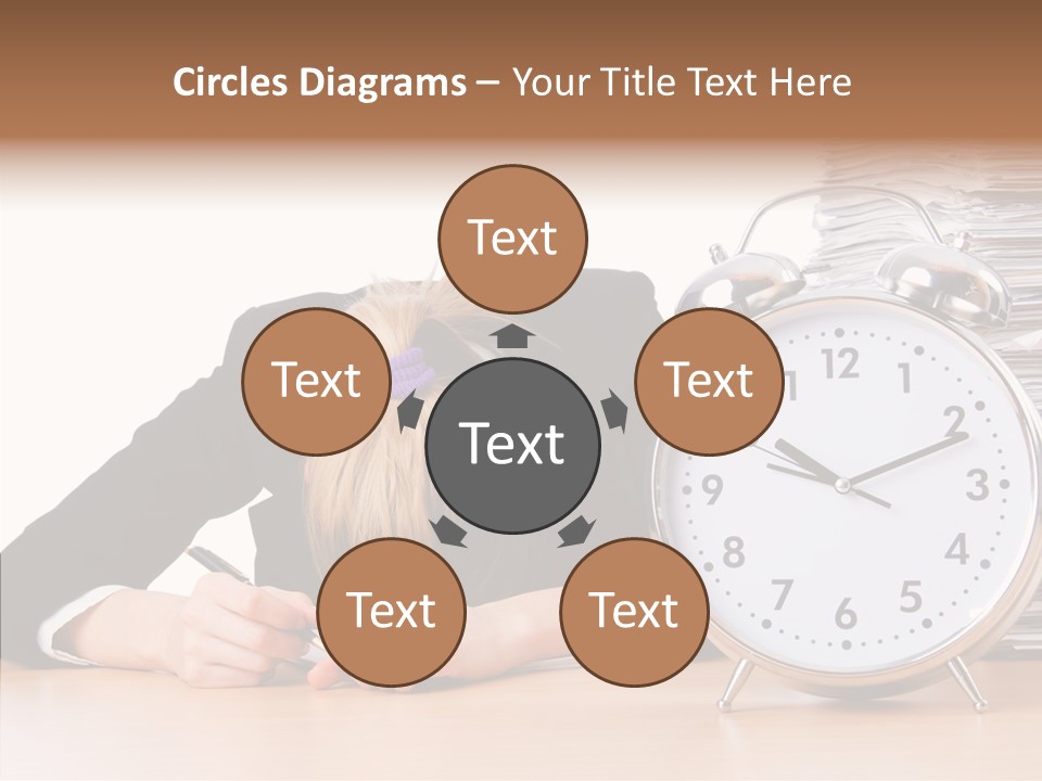 Work Late Person PowerPoint Template