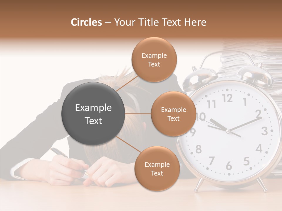 Work Late Person PowerPoint Template