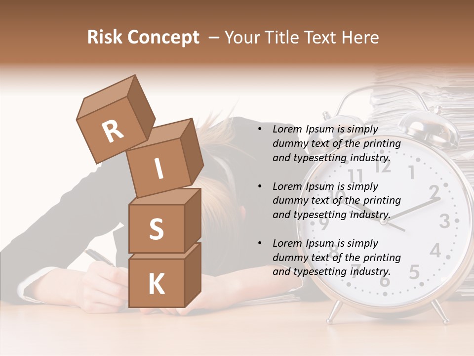 Work Late Person PowerPoint Template