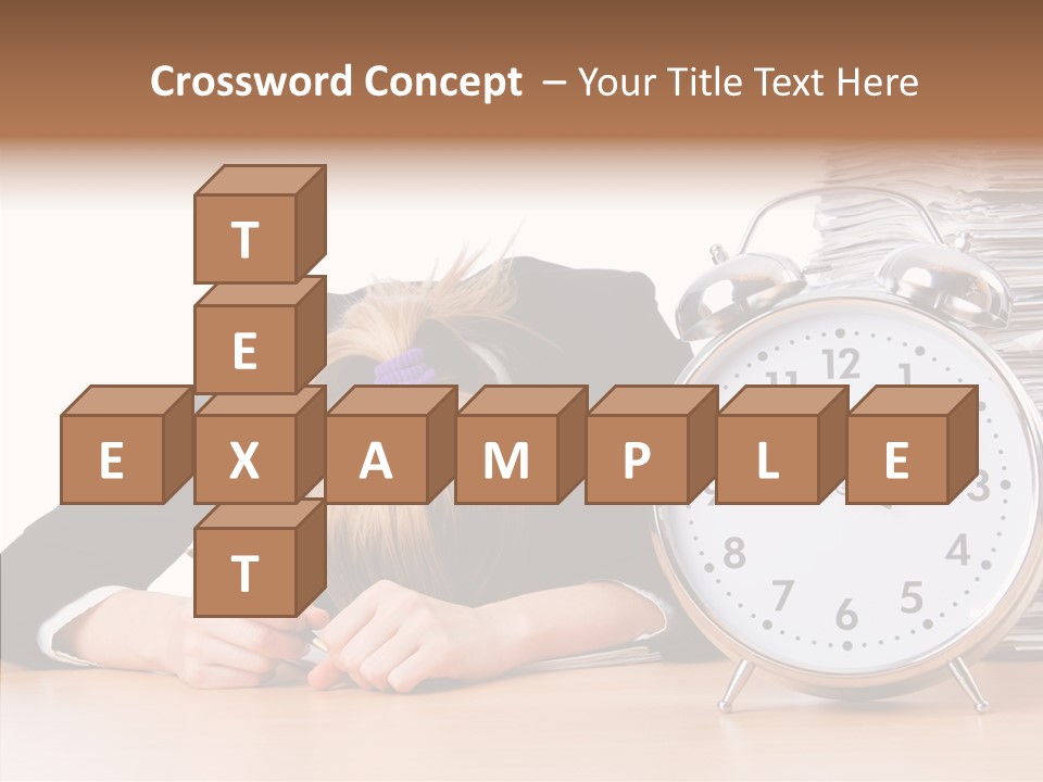 Work Late Person PowerPoint Template