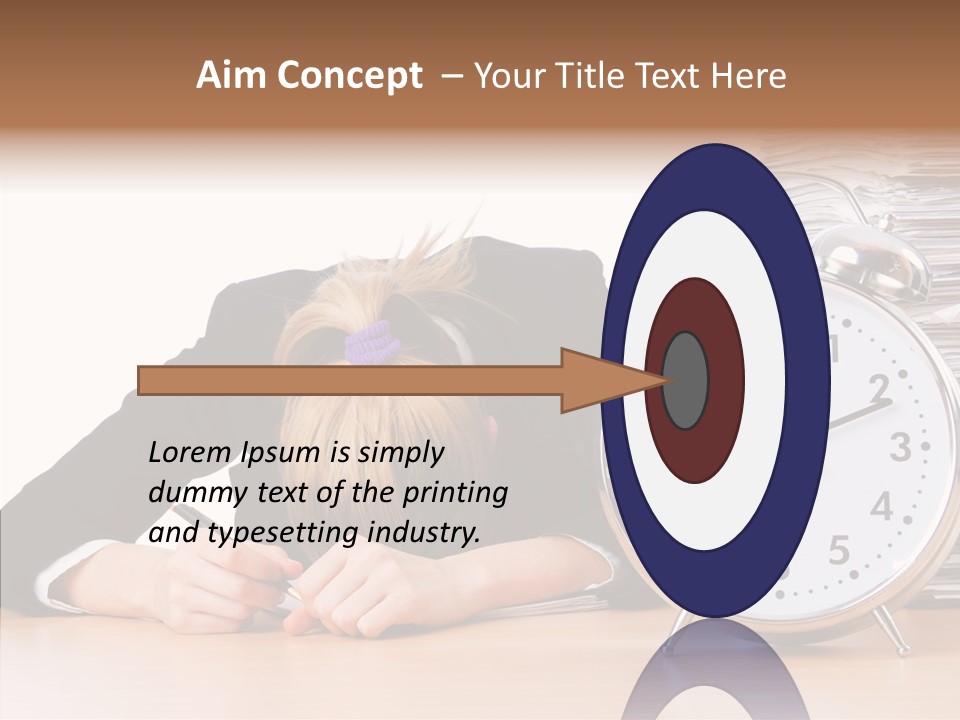 Work Late Person PowerPoint Template