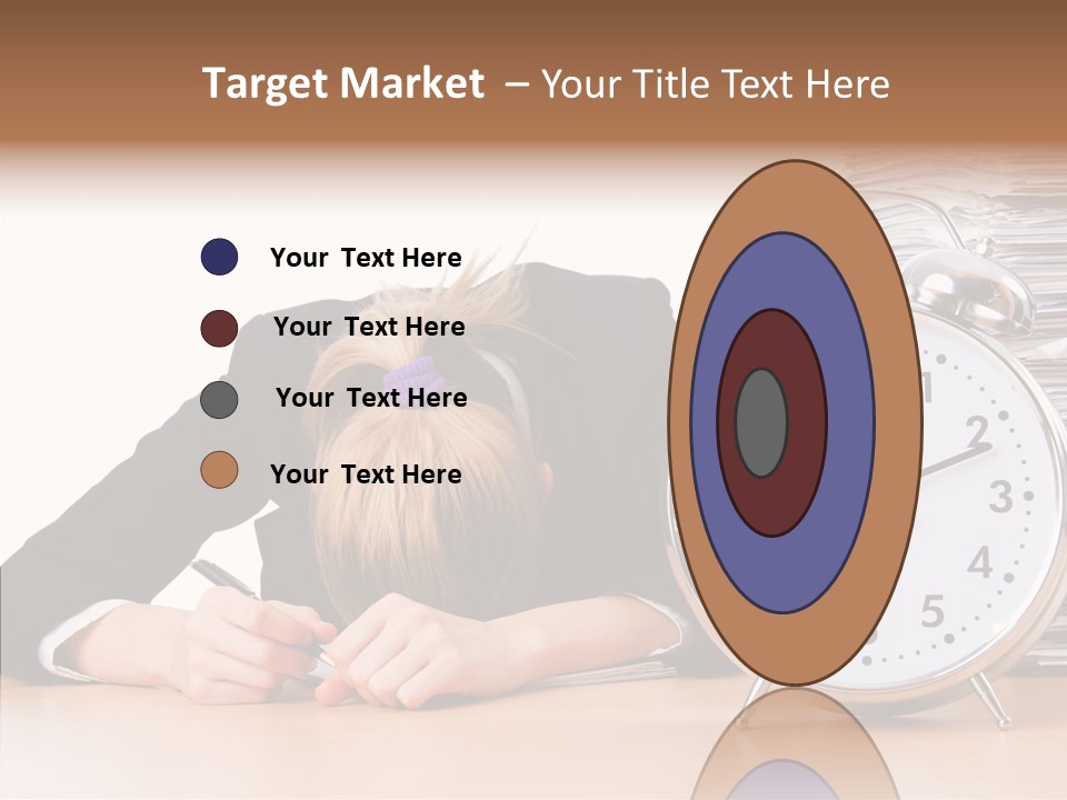 Work Late Person PowerPoint Template