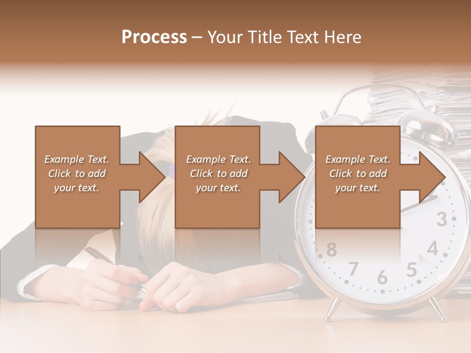 Work Late Person PowerPoint Template