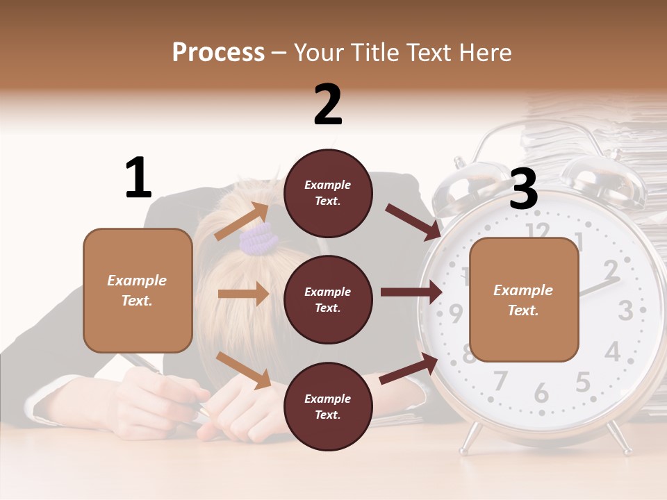 Work Late Person PowerPoint Template